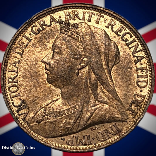 Great Britain 1895 Farthing 1/4d GB4416