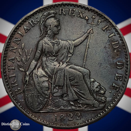 Great Britain 1822 Farthing 1/4d GB3247