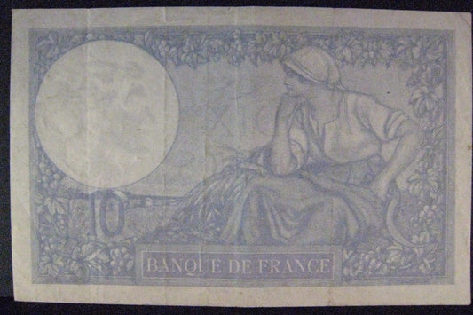 1941 France, Bank of, 10 Francs, Circulated Nice