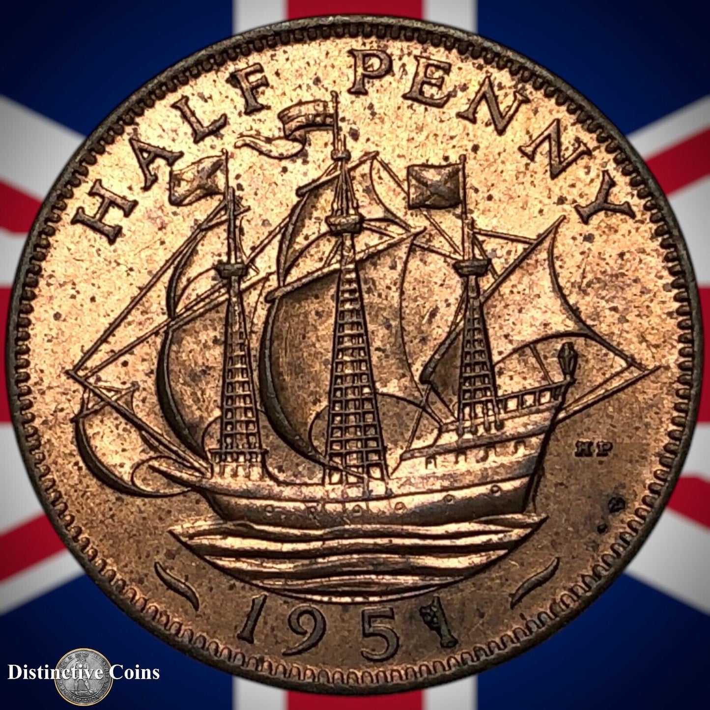 Great Britain 1951 Half Penny 1/2d GB6085