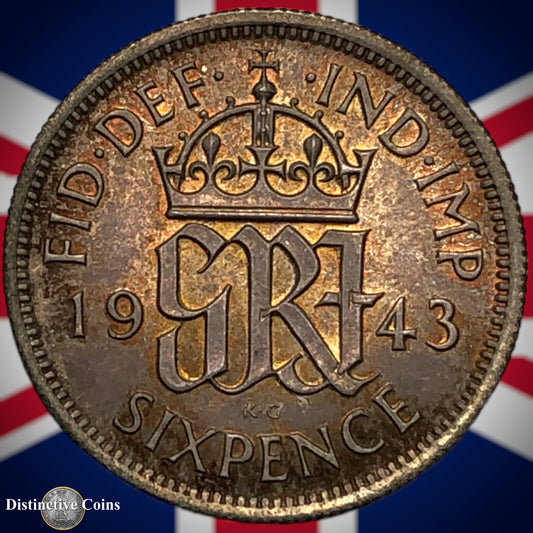 Great Britain 1943 Six Pence GB1732