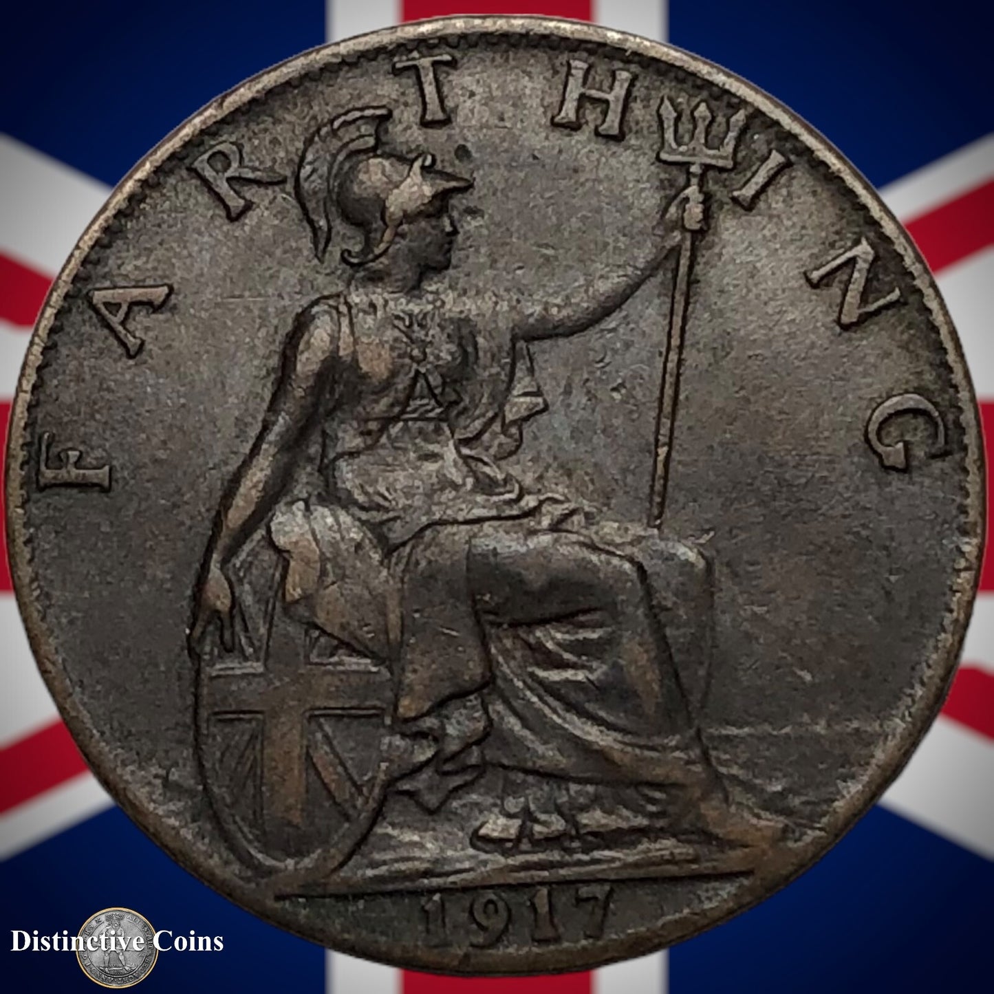 Great Britain 1917 Farthing 1/4d GB4679