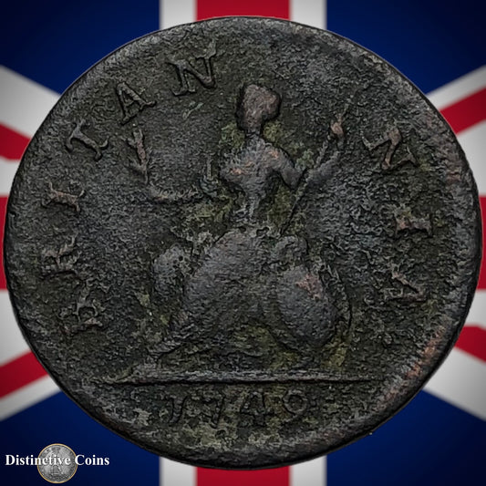 Great Britain 1749 Farthing 1/4d GB3174
