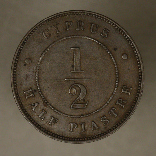 Cyprus 1879 1/2 Half Piastre