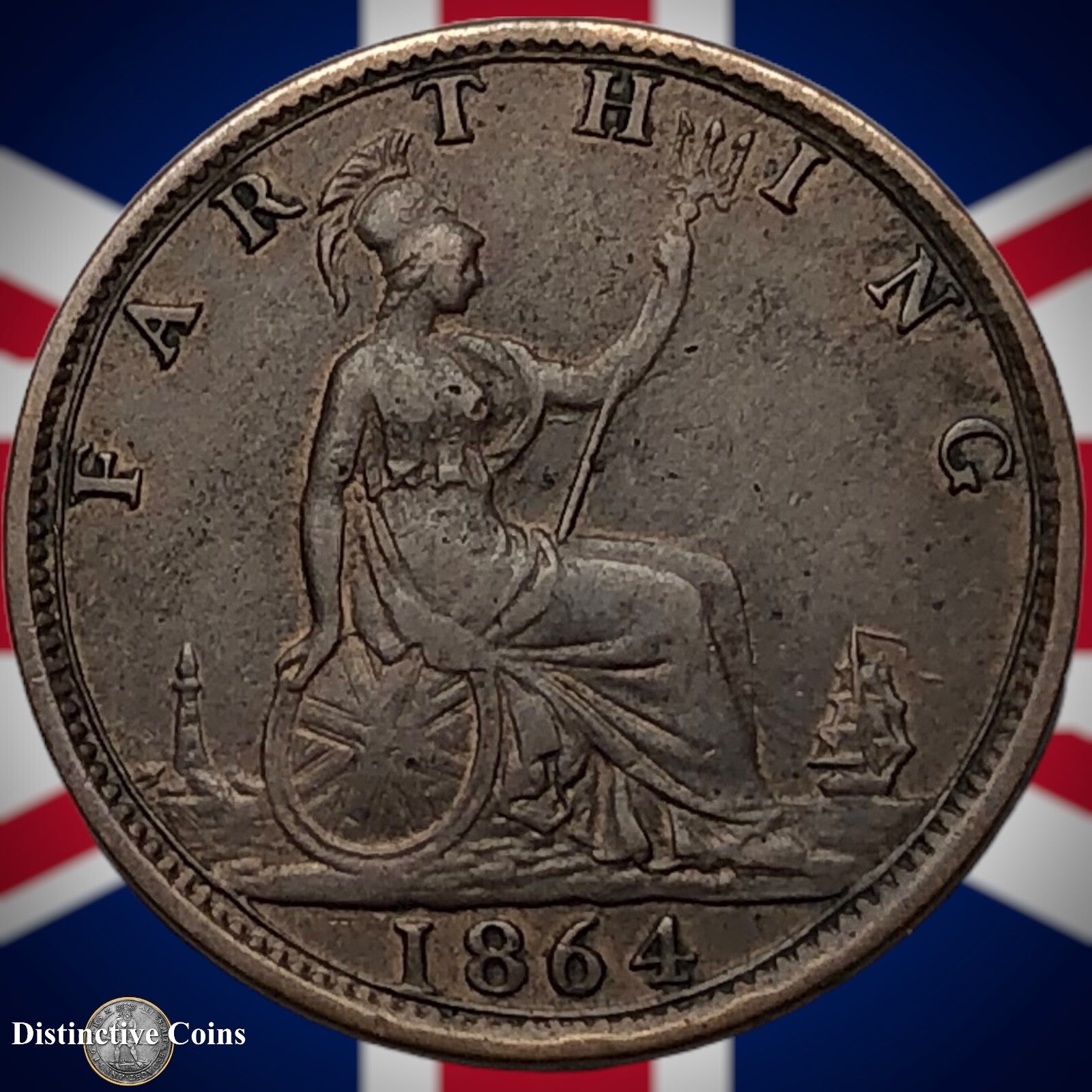 Great Britain 1864 Farthing 1/4d GB3515