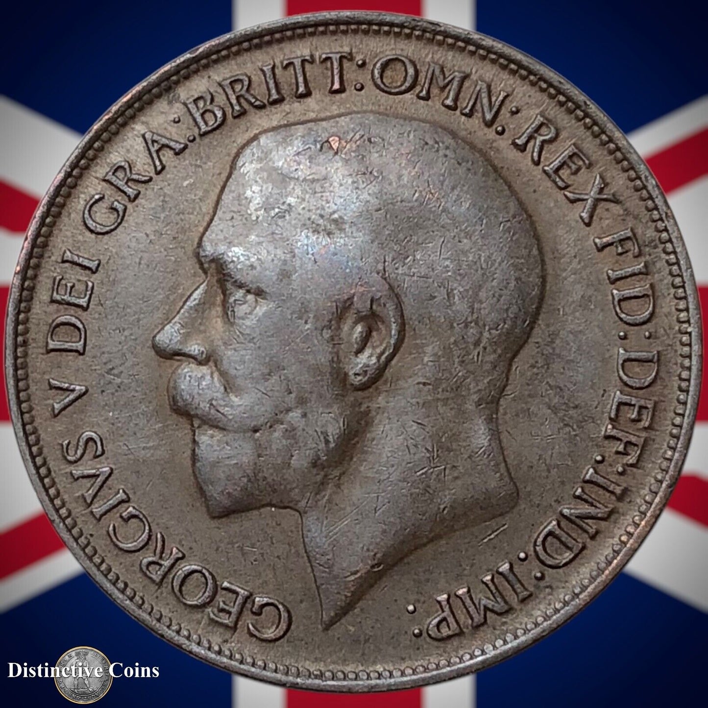 Great Britain 1917 Penny 1d GB6845