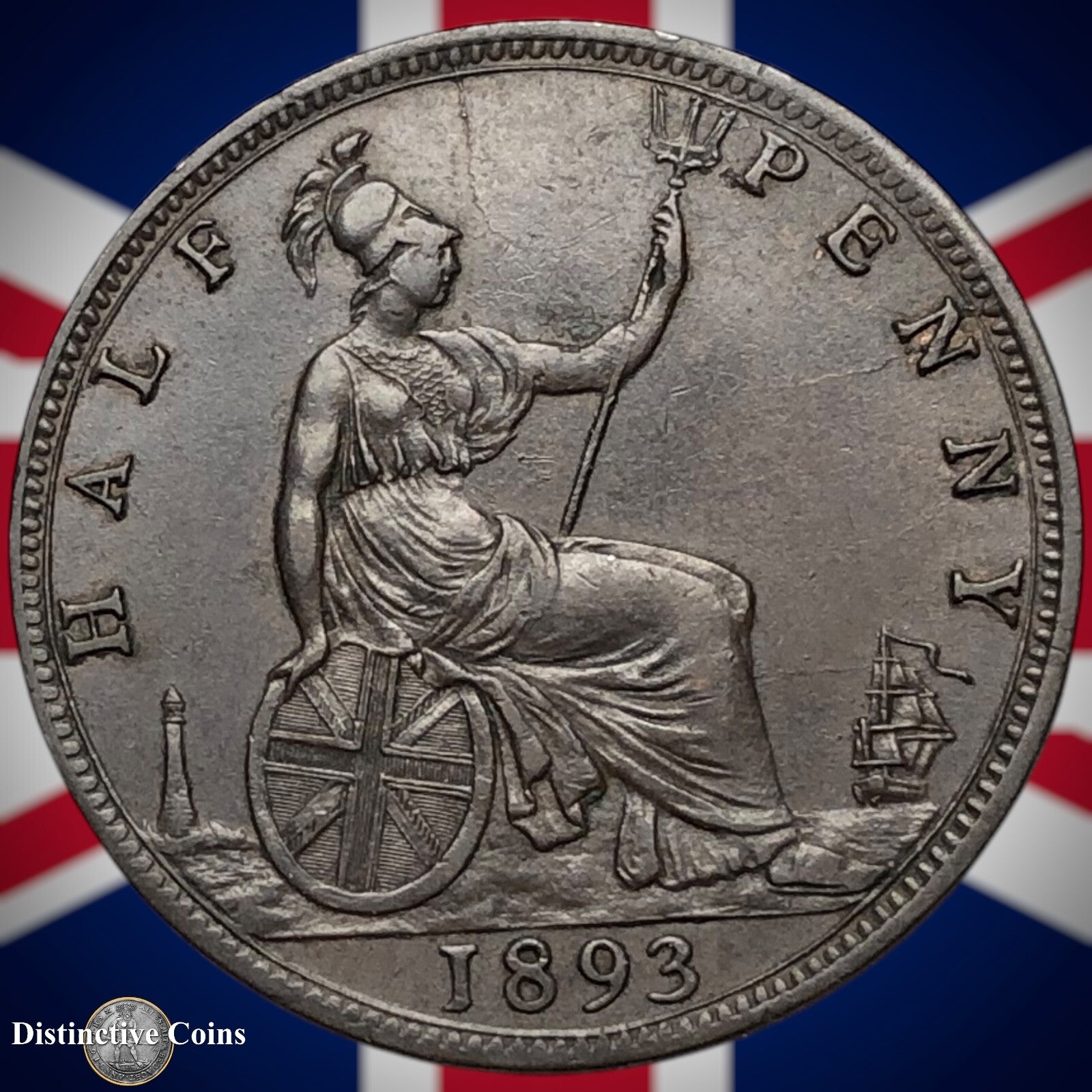 Great Britain 1893 Half Penny 1/2d GB5711