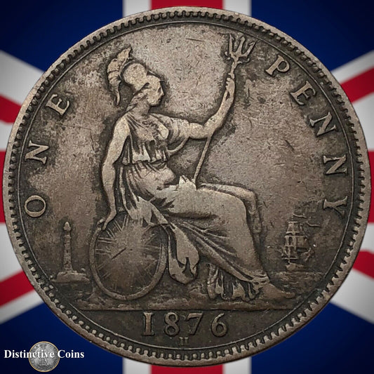 Great Britain 1876 H Penny 1d GB6380