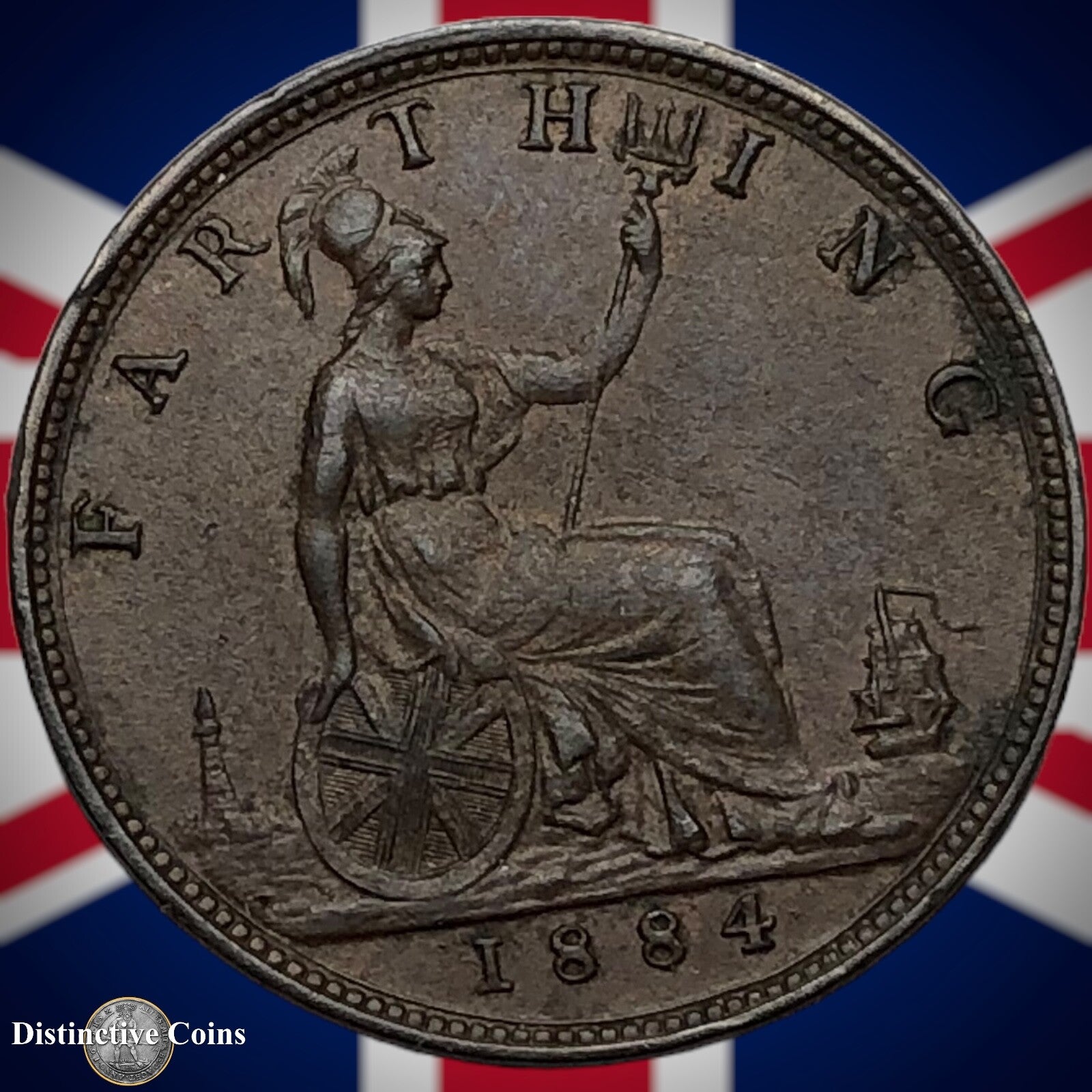 Great Britain 1884 Farthing 1/4d GB4123