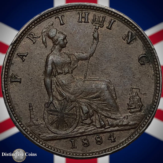 Great Britain 1884 Farthing 1/4d GB4123
