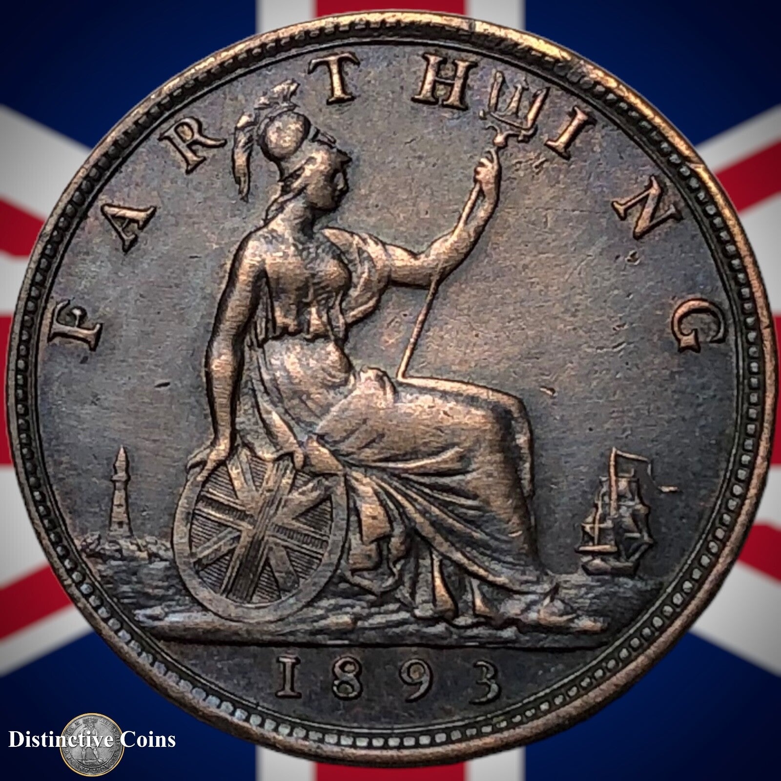 Great Britain 1893 Farthing 1/4d GB4361