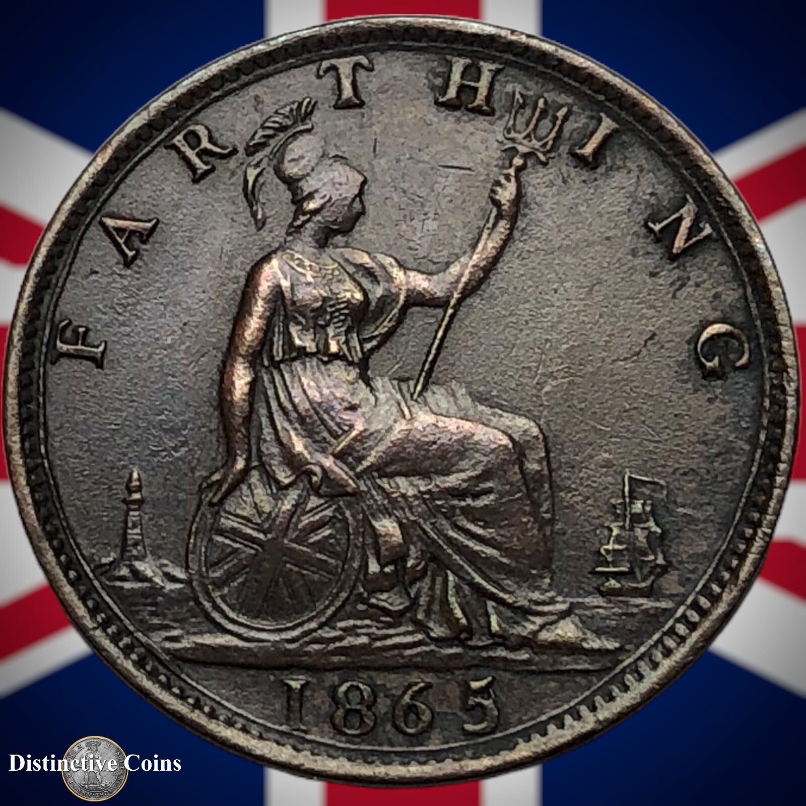 Great Britain 1865/2 Farthing 1/4d GB3548