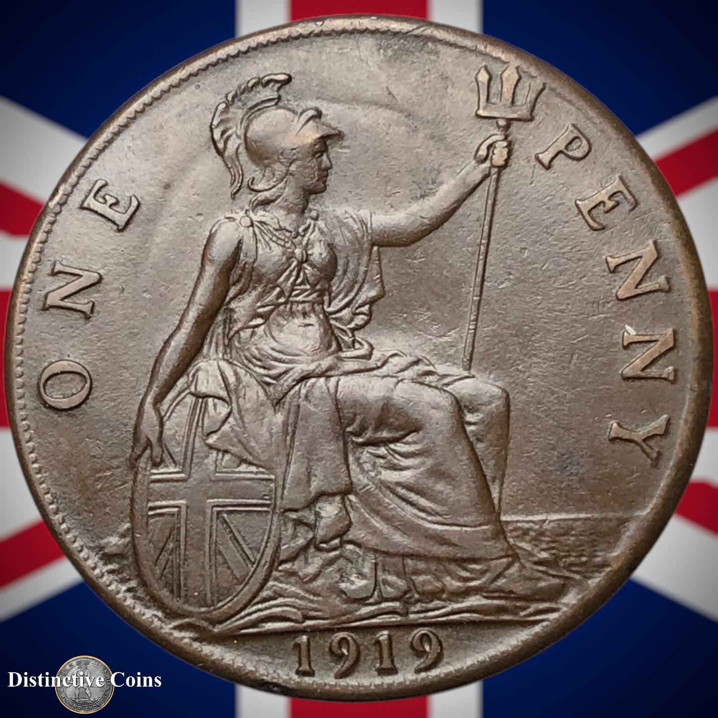 Great Britain 1919 Penny 1d GB6915