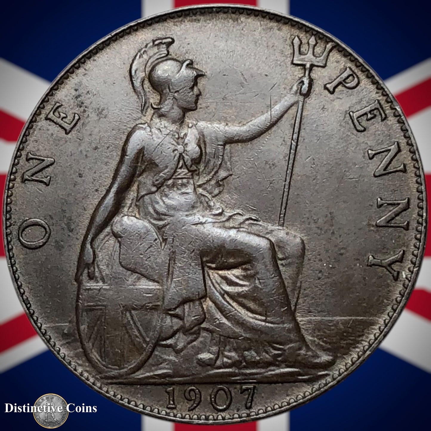 Great Britain 1907 Penny 1d GB6687