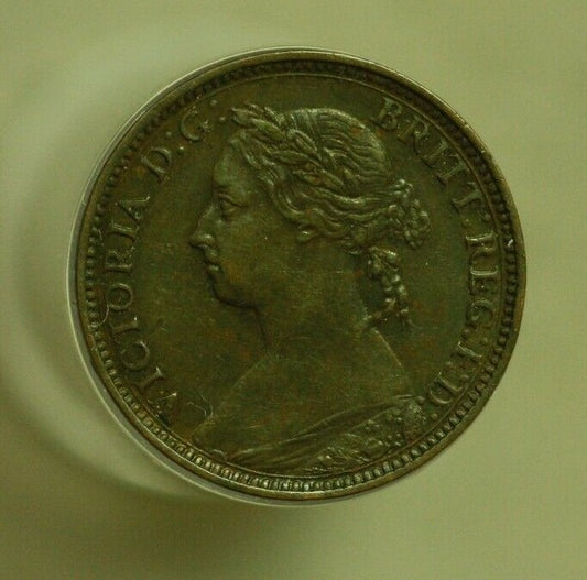 Great Britain 1881H Farthing XF/AU   A279