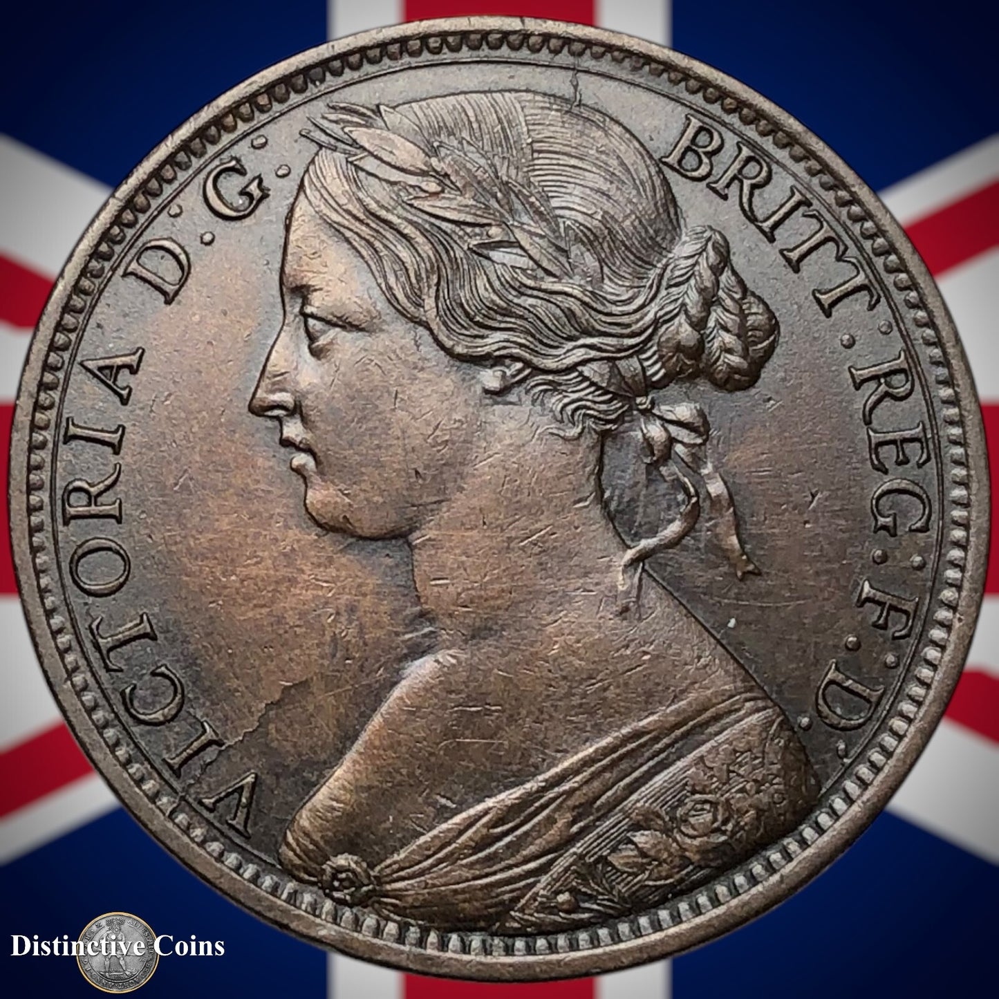 Great Britain 1865 Penny 1d GB6286