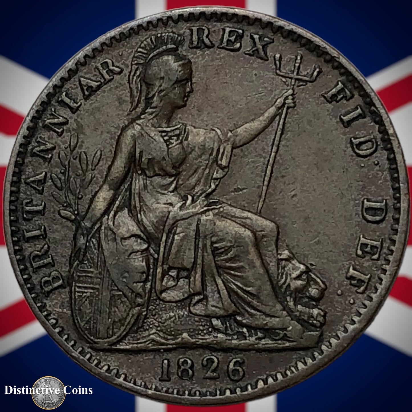 Great Britain 1826 Farthing 1/4d GB3321