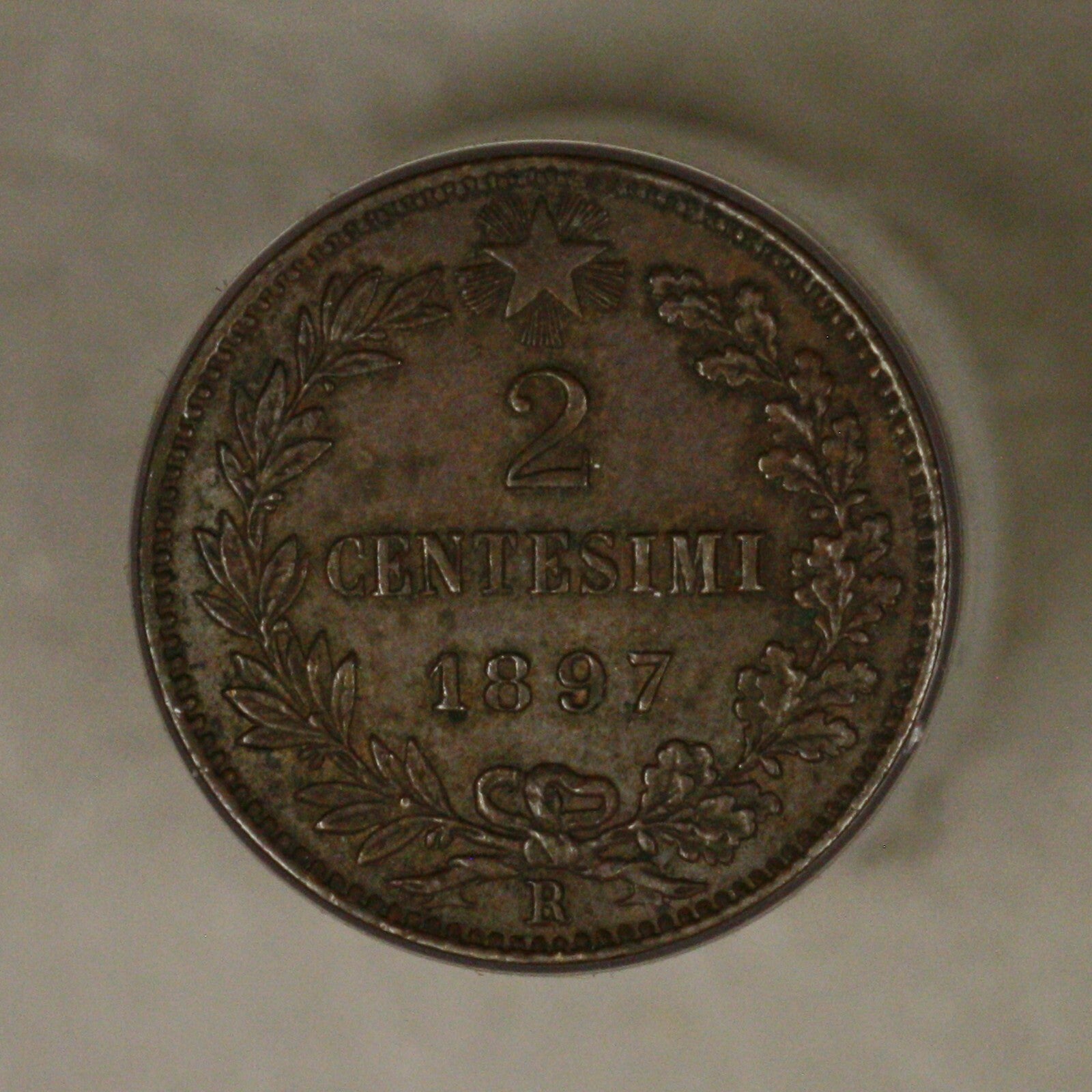Italy 1897 2 Centesimi UNC