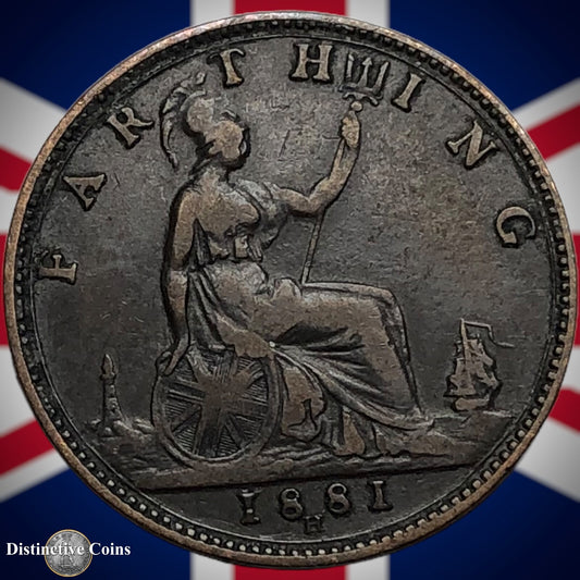 Great Britain 1881 H Farthing 1/4d GB3894