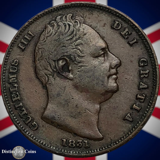 Great Britain 1831 Farthing 1/4d GB3350