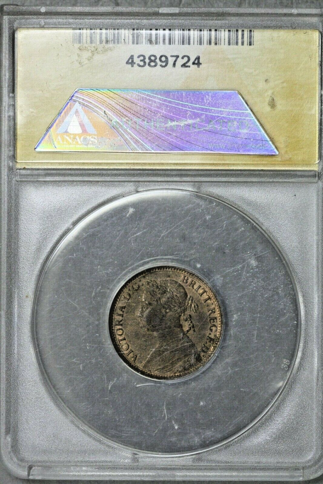 Great Britain 1888 Farthing ANACS MS 61 RB S570