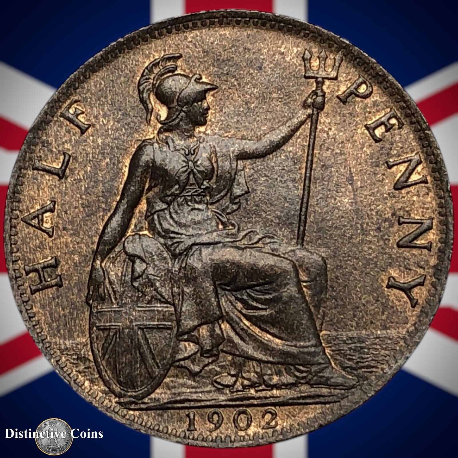 Great Britain 1902 Half Penny 1/2d GB5783