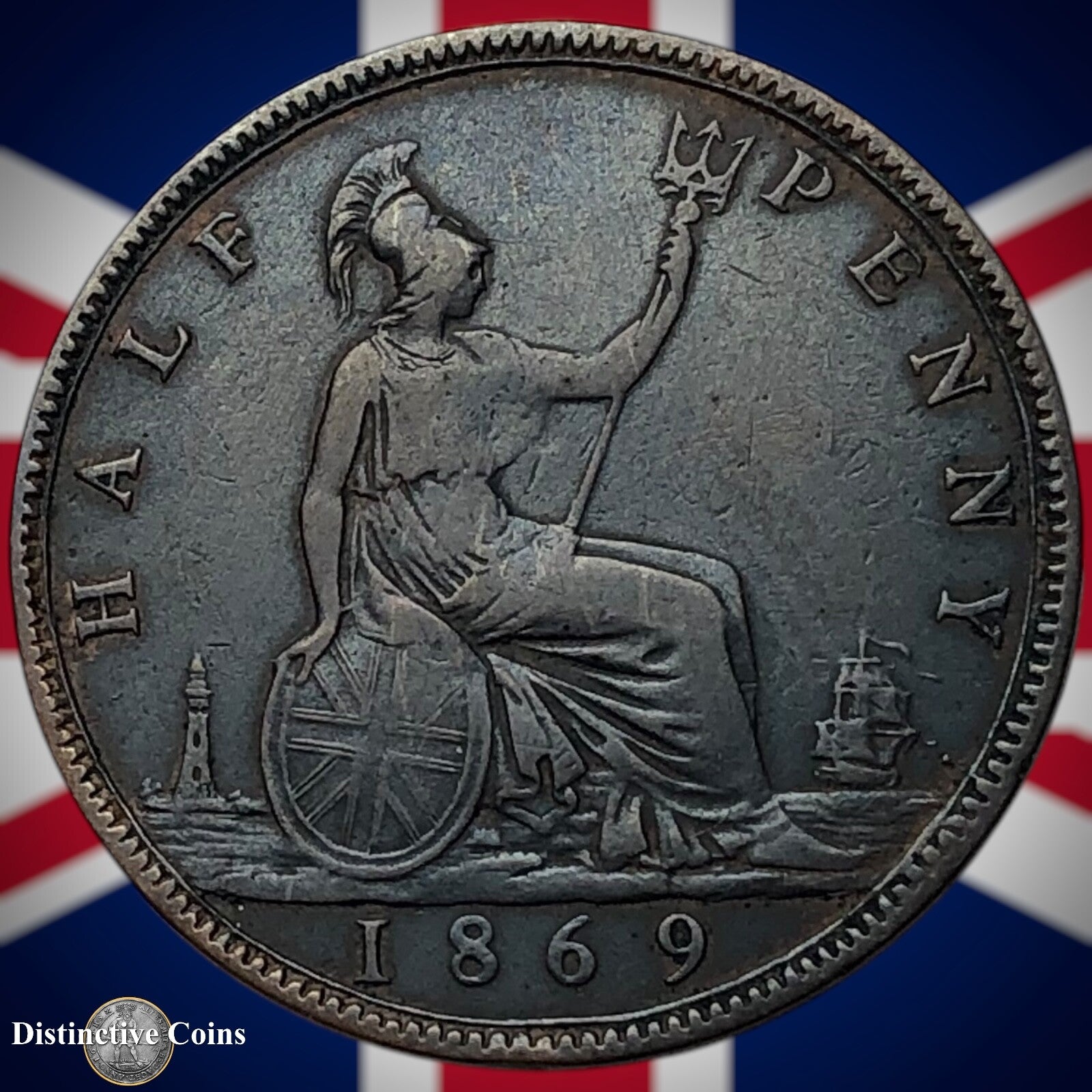 Great Britain 1869 Half Penny 1/2d GB5488