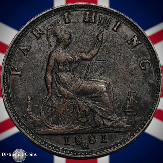 Great Britain 1881 H Farthing 1/4d GB3921