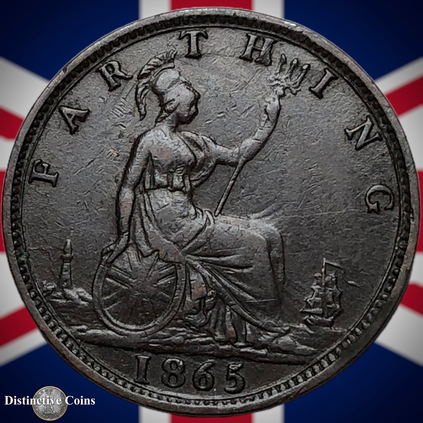 Great Britain 1865 Farthing 1/4d GB3522