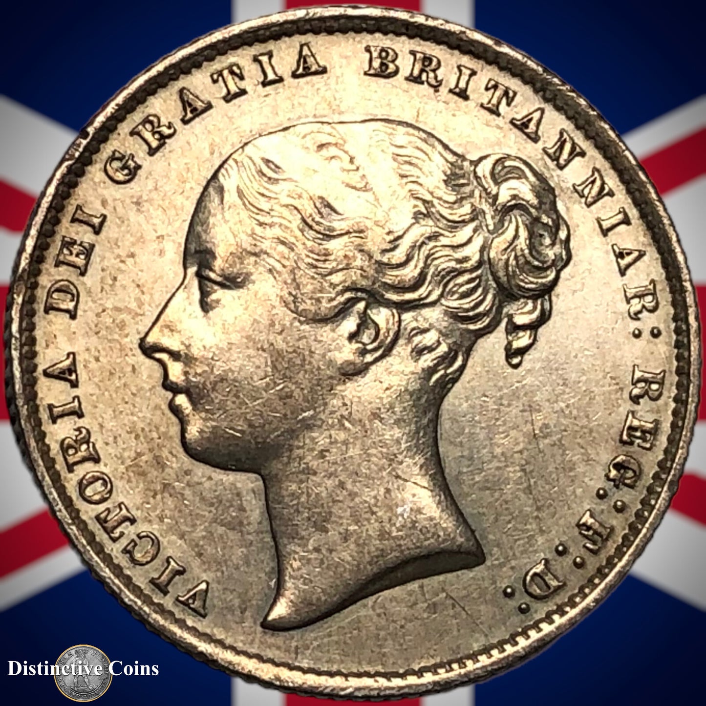 Great Britain 1860 British One Shilling GB0257