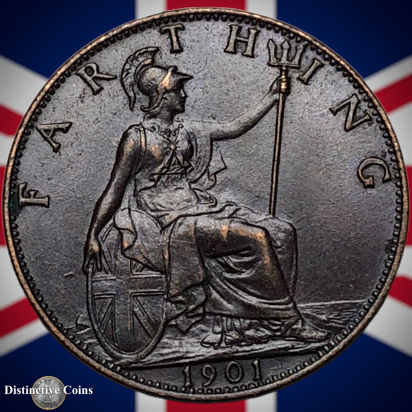 Great Britain 1901 Farthing 1/4d GB4490