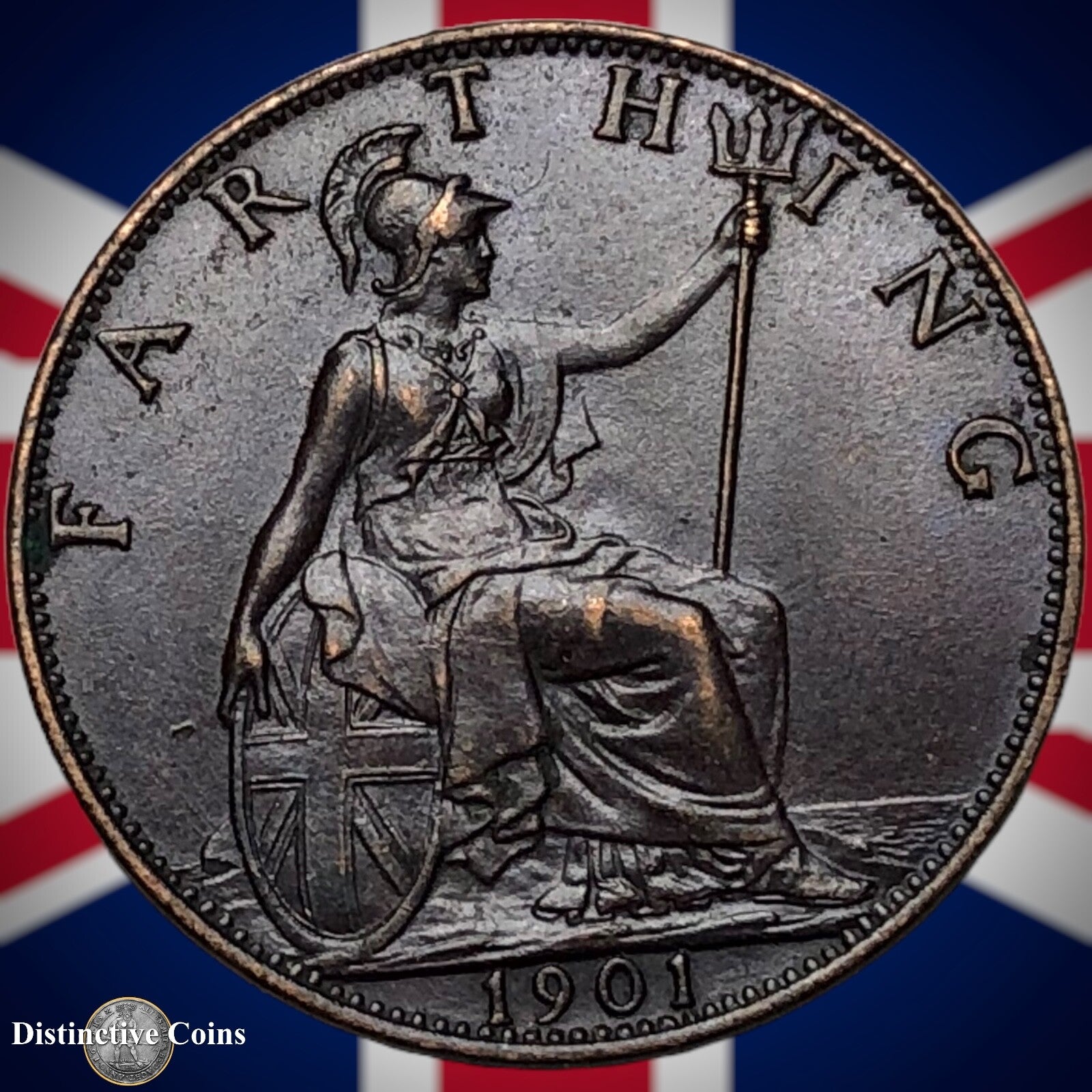 Great Britain 1901 Farthing 1/4d GB4490