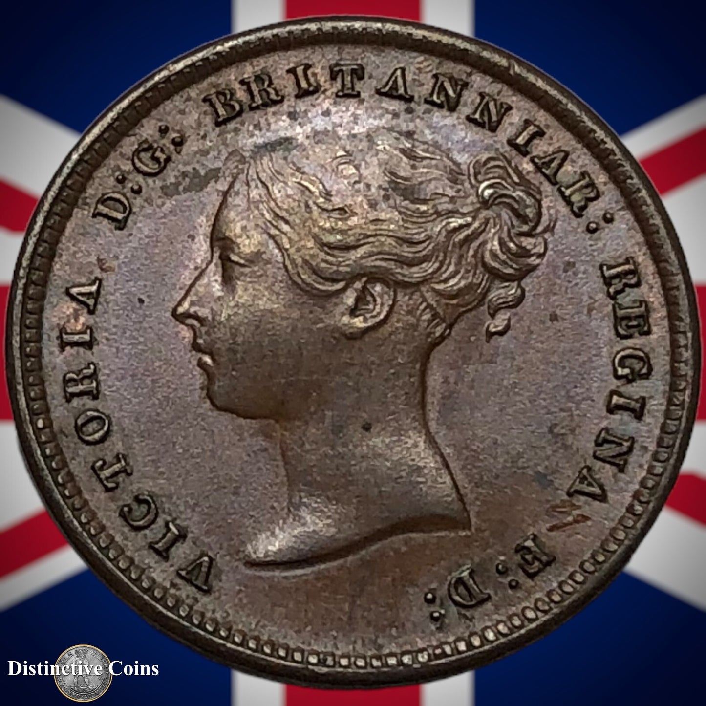 Great Britain 1843 Half Farthing 1/2 Penny GB3078