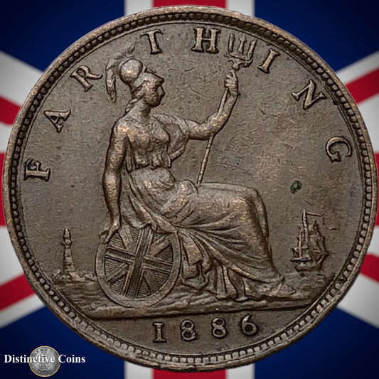 Great Britain 1886 Farthing 1/4d GB4189