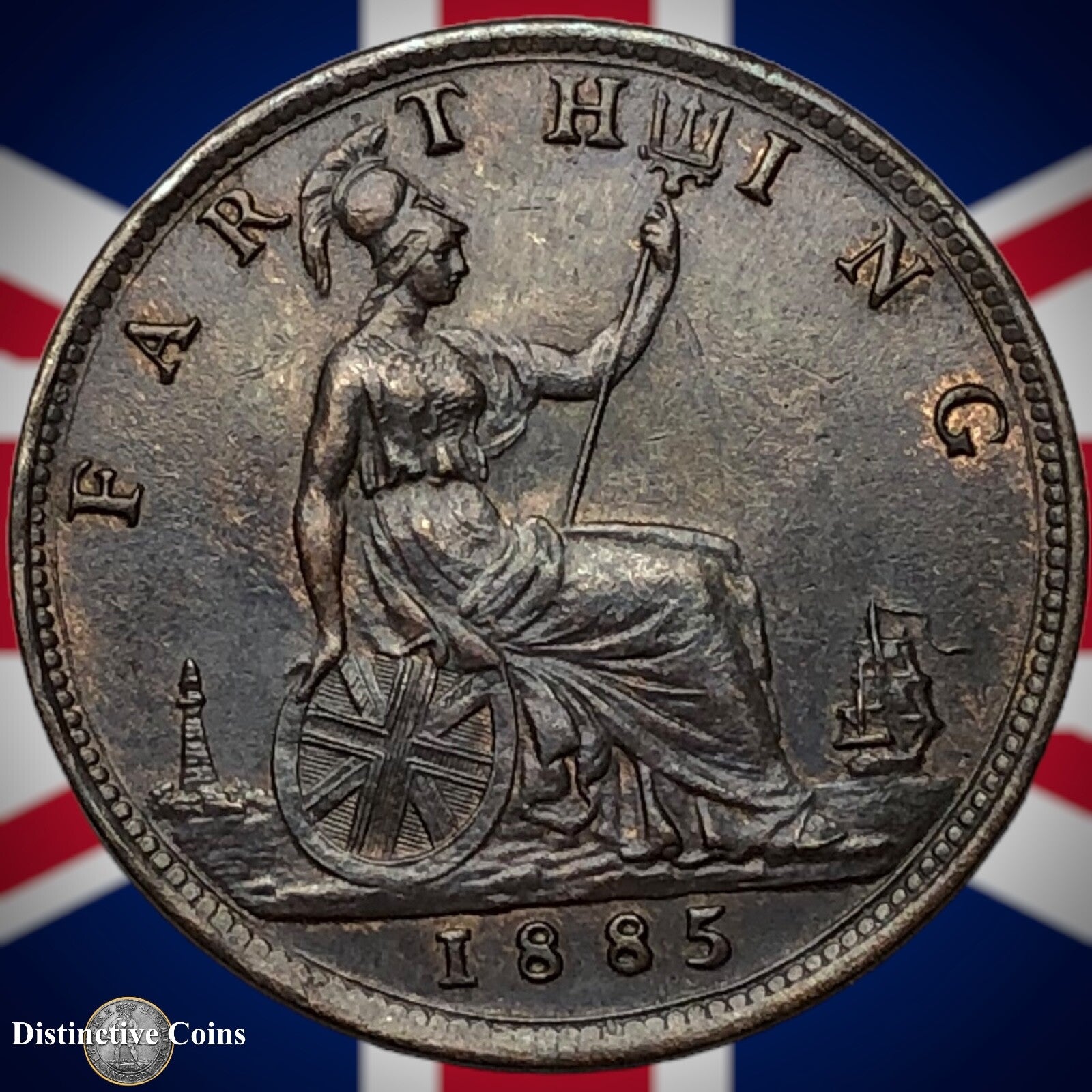 Great Britain 1885 Farthing 1/4d GB4174