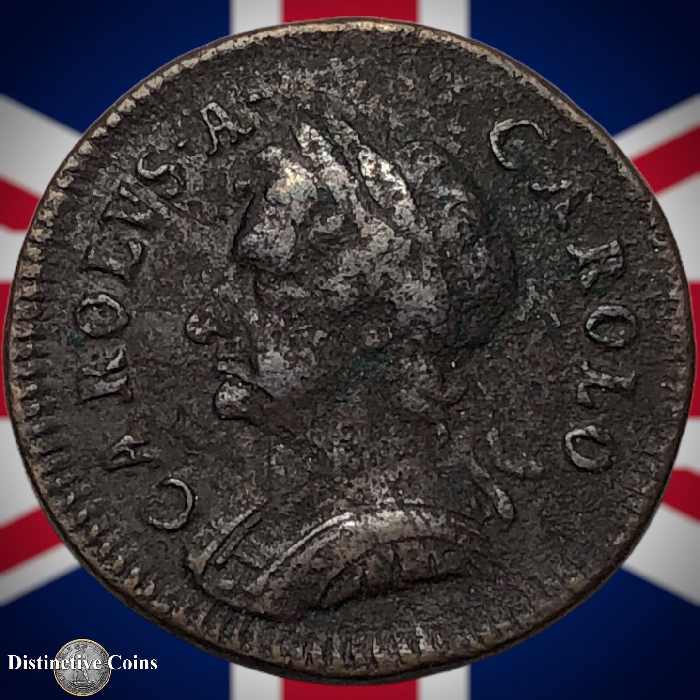 Great Britain 1672 Farthing 1/4d GB3141