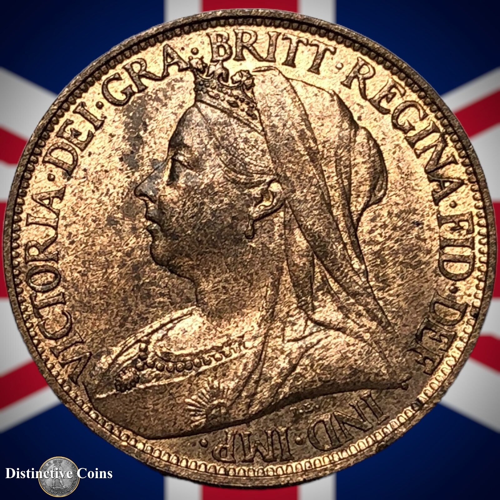 Great Britain 1895 Farthing 1/4d GB4415