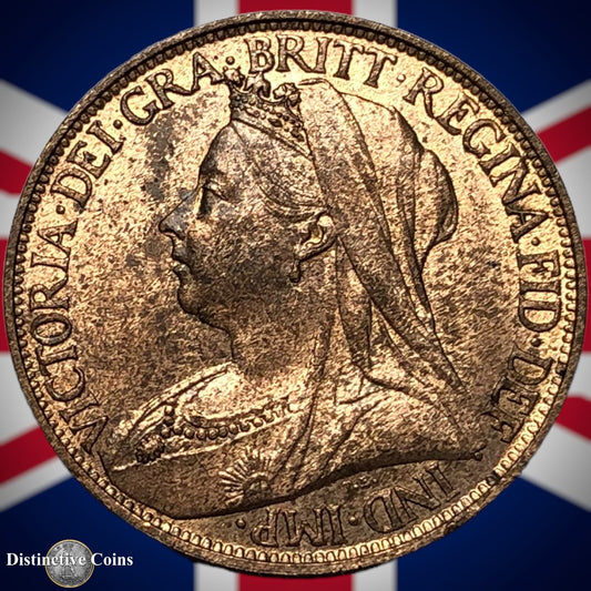 Great Britain 1895 Farthing 1/4d GB4415