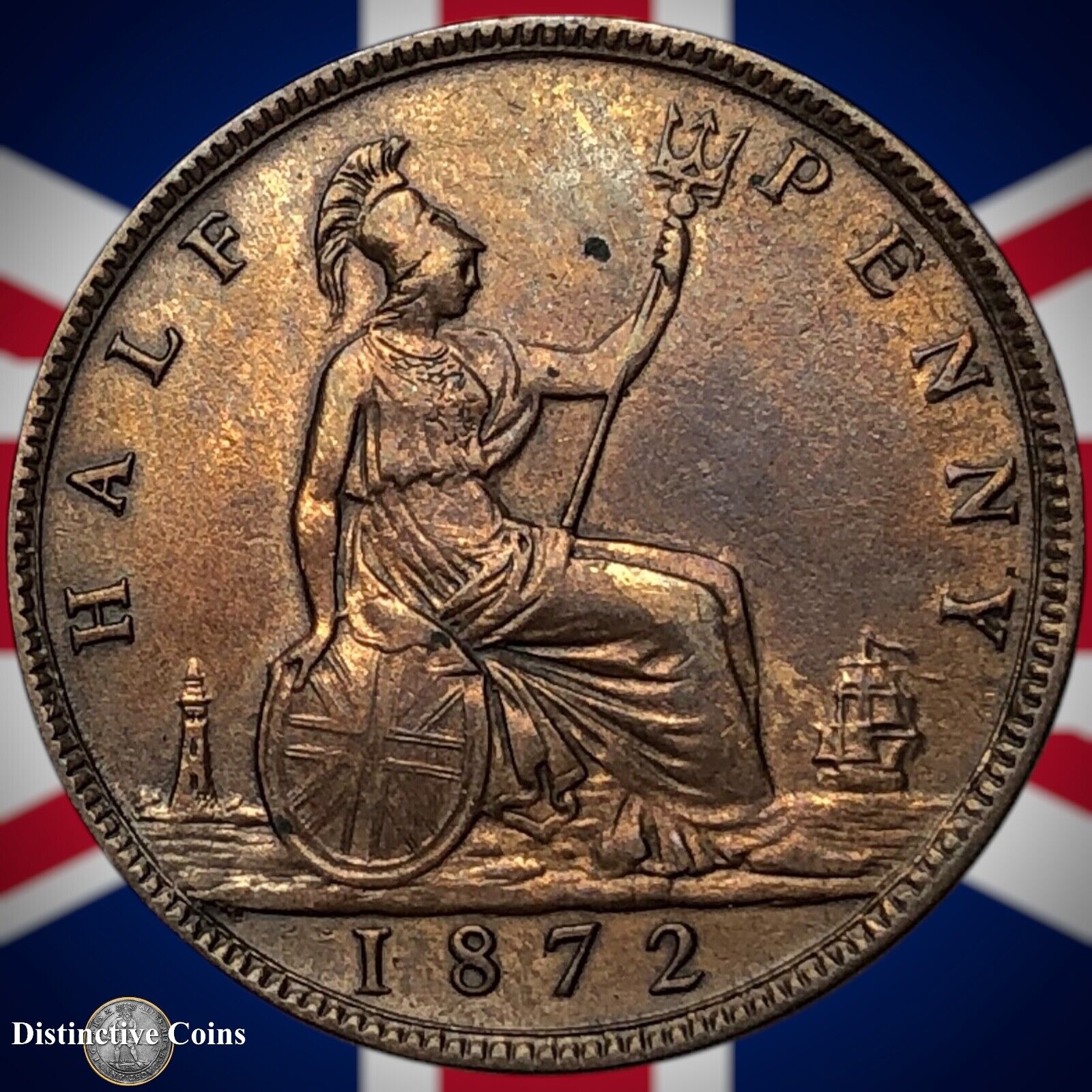 Great Britain 1872 Half Penny 1/2d GB5501