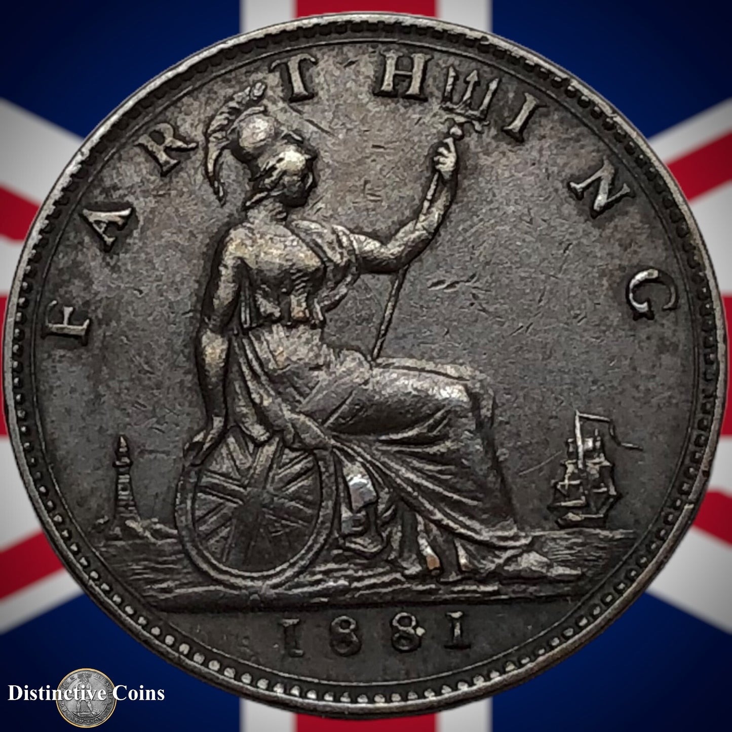 Great Britain 1881 Farthing 1/4d GB3854