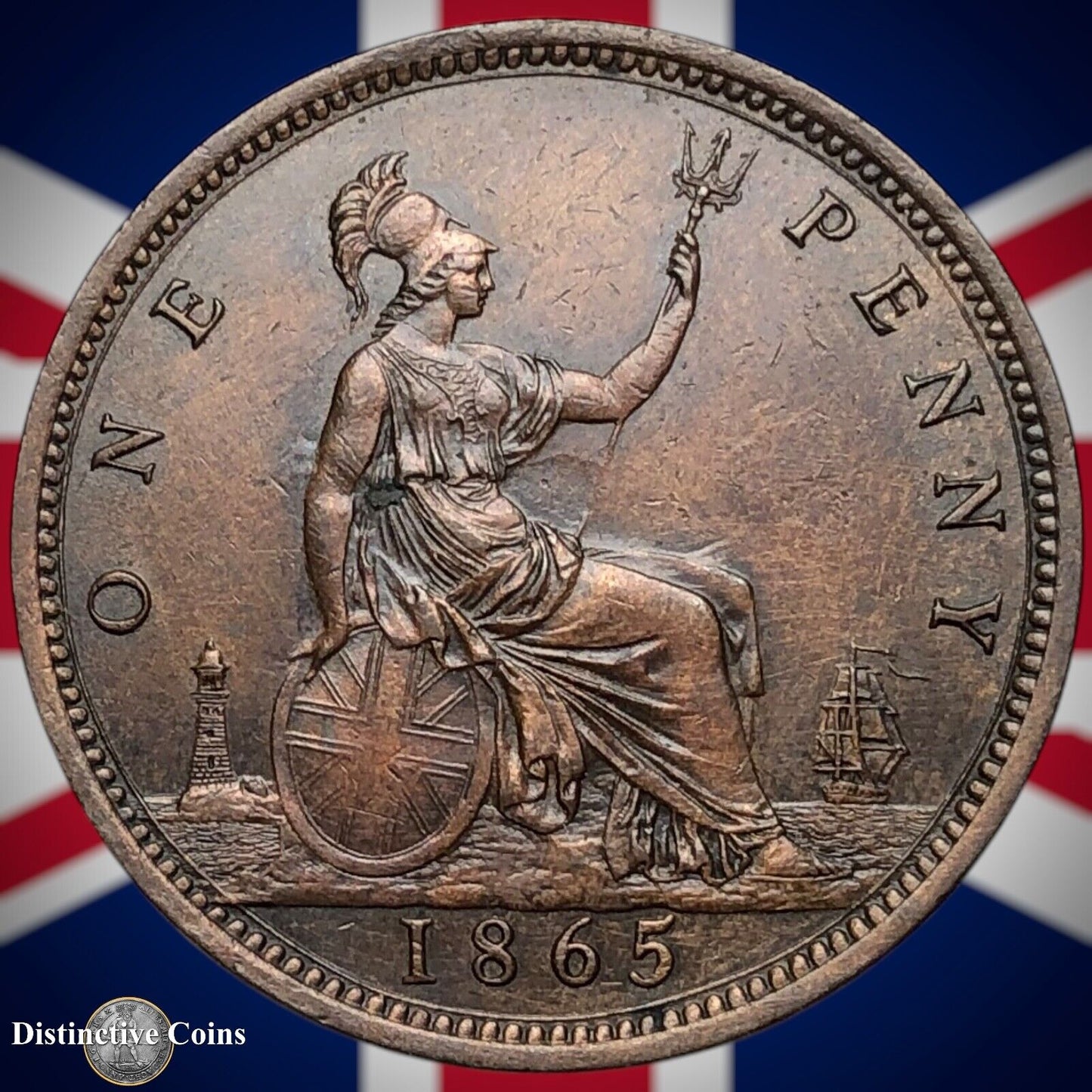 Great Britain 1865 Penny 1d GB6286