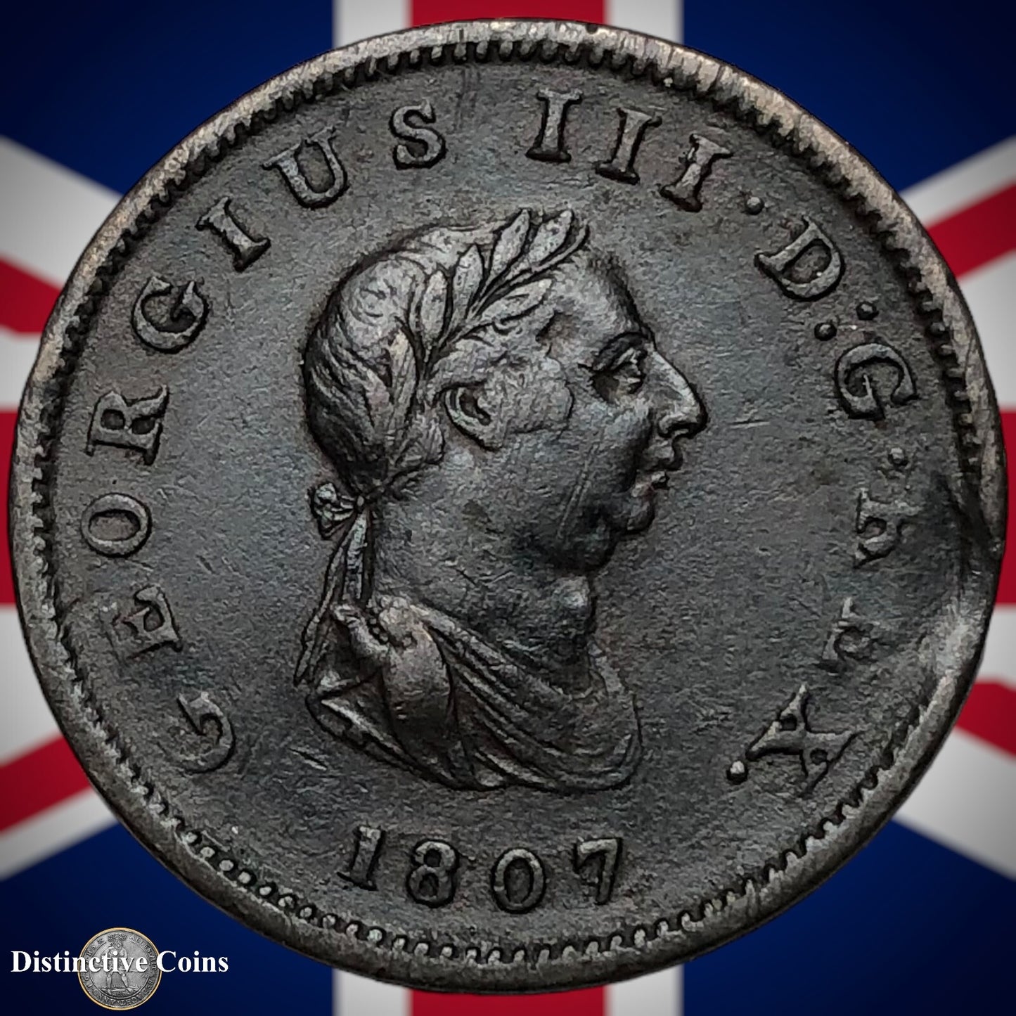 Great Britain 1807 Half Penny 1/2d GB5180