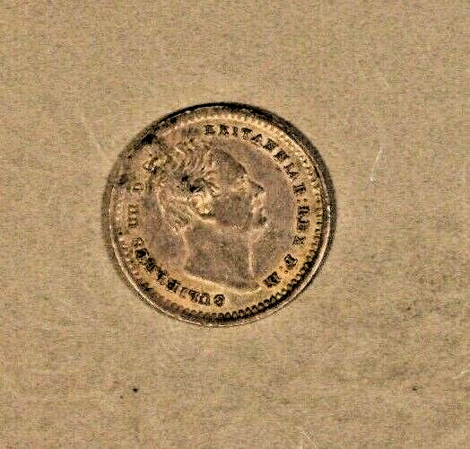 1834 Great Britain 1 1/2 Pence Silver William IV  Nice