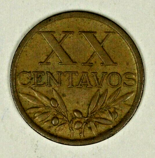Portugal 20 Centavos 1945   XF   A1206