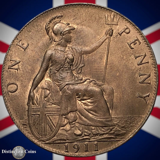 Great Britain 1911 Penny 1d GB6754