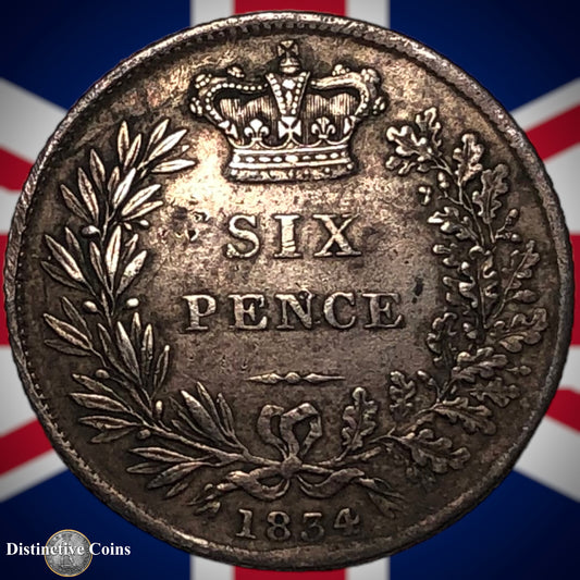 Great Britain 1834 Six Pence GB2572