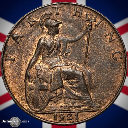 Great Britain 1921 Farthing 1/4d GB4744