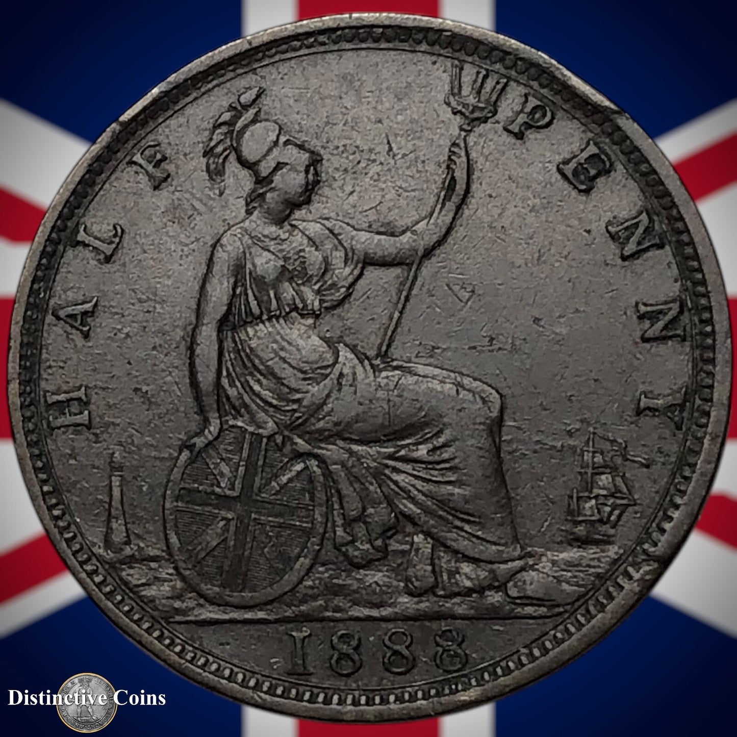 Great Britain 1888 Half Penny 1/2d GB5634