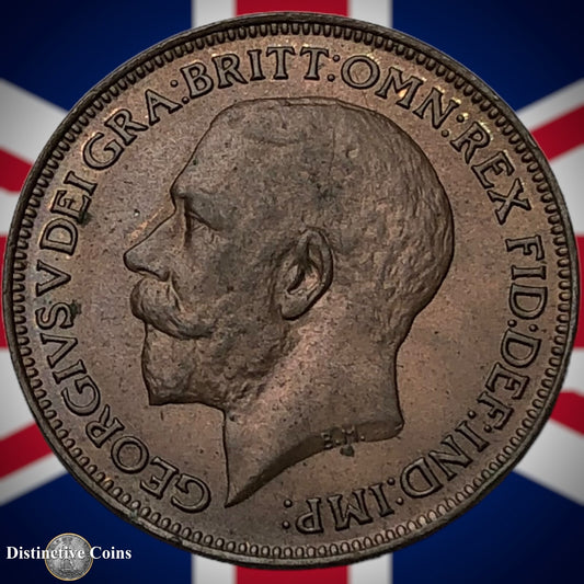 Great Britain 1922 Farthing 1/4d GB4758