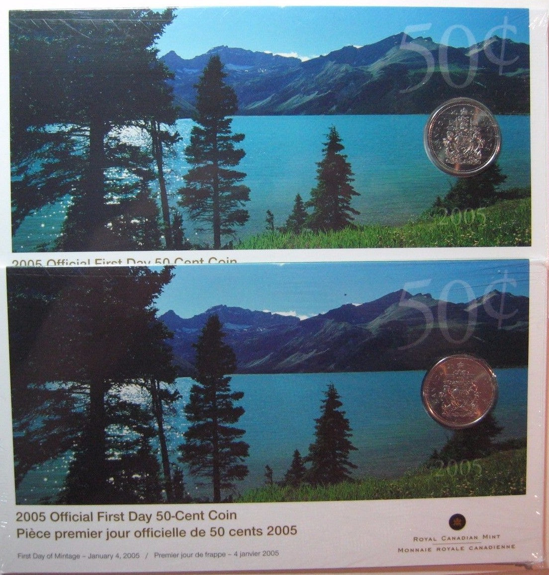 Lot of 12 Canada 2005 First Day Coinage Strikes in Holder